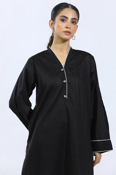 1 Pc Solid Cambric Stitched Shirt - Prime Point Store