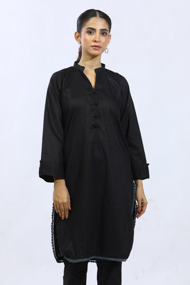 1 Pc Solid Cambric Stitched Shirt - Prime Point Store