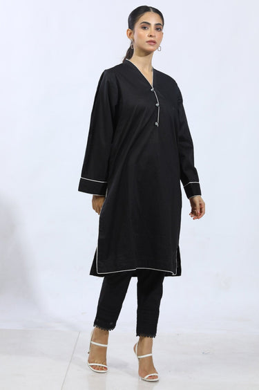 1 Pc Solid Cambric Stitched Shirt - Prime Point Store