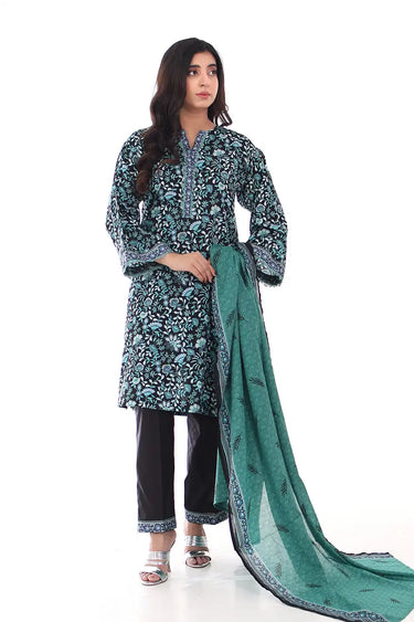 3 Piece - Printed Lawn Suit