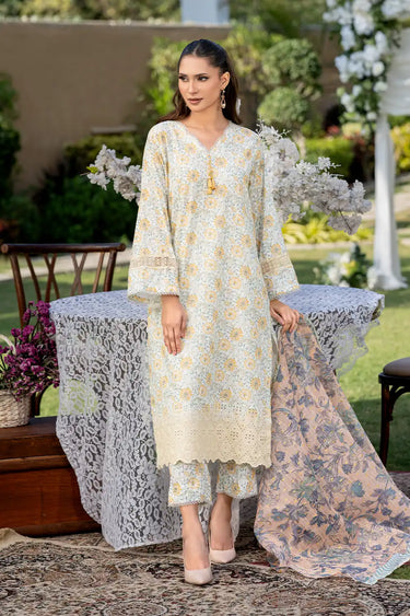 3 Piece - Printed Printkari Suit