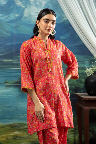 2 Piece - Printed Khaddar Suit