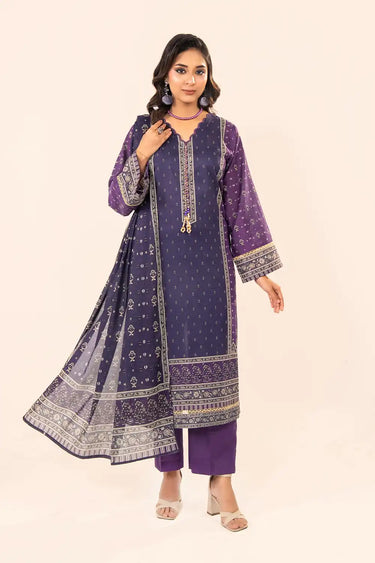 3 Piece - Printed Lawn Suit