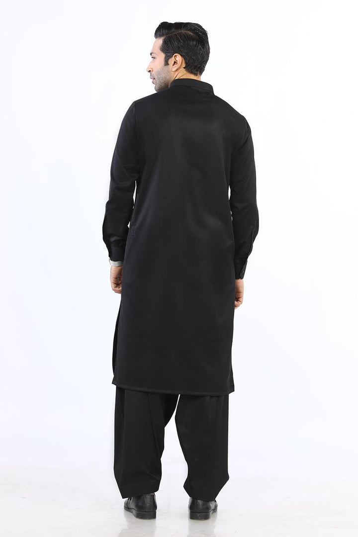 Black Cotton Mix Shalwar Kameez - Prime Point Store