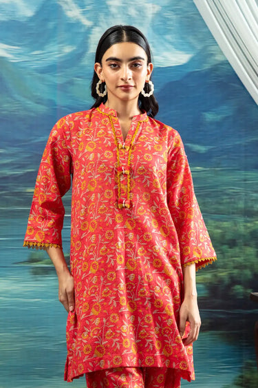 2 Piece - Printed Khaddar Suit