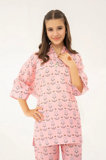 2 Piece - Printed Texture Suit