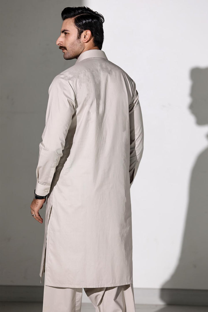 Beige Blended Casual Shalwar Kameez For Men - Prime Point Store