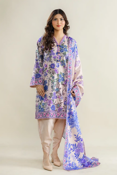 3 Piece - Printed Lawn Suit