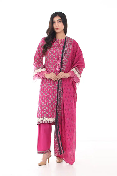 3 Piece - Printed Lawn Suit