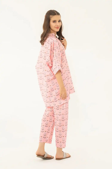 2 Piece - Printed Texture Suit