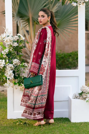 3 Piece - Embroidered Cambric Suit