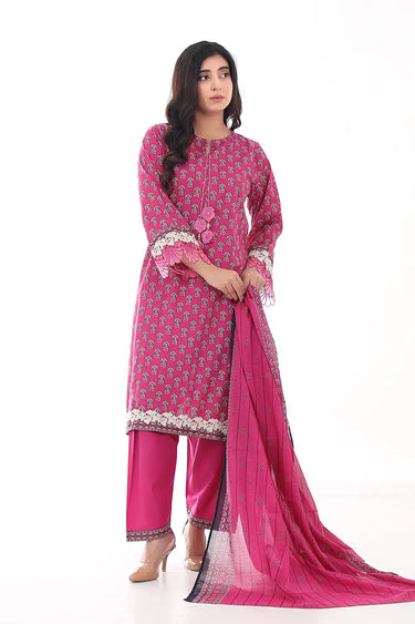 3 Piece - Printed Lawn Suit