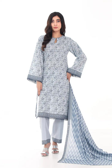 3 Piece - Printed Lawn Suit