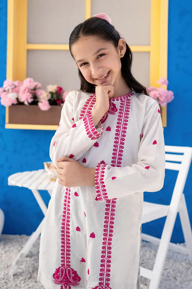 1 Piece - Embroidered Cambric Shirt