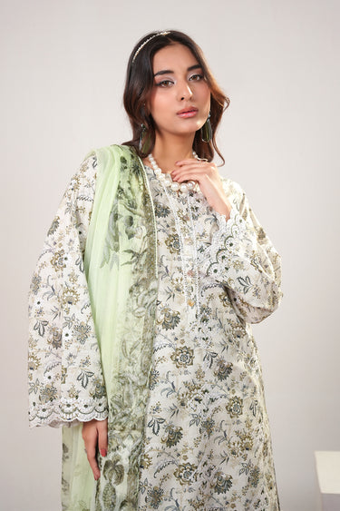 3 Piece - Embroidered Lawn Suit