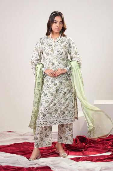 3 Piece - Embroidered Lawn Suit
