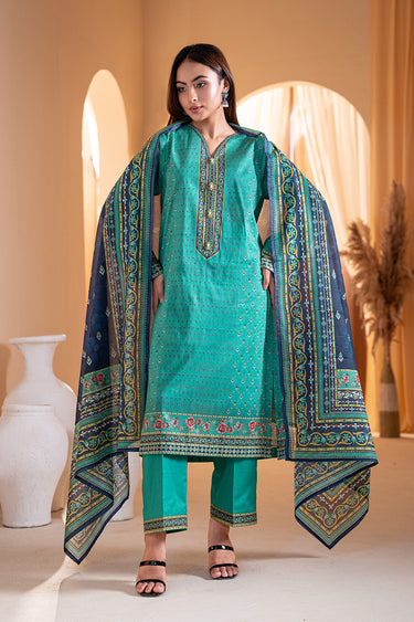 3 Piece - Printed Lawn Suit