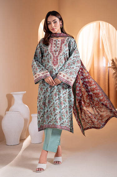3 Piece - Embroidered Lawn Suit