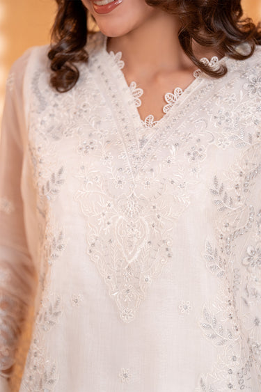 3-Piece Embroidered Chiffon Suit