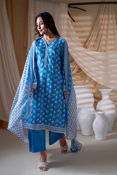 3 Piece - Printed Lawn Suit