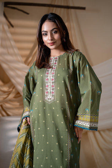 3 Piece - Printed Lawn Suit
