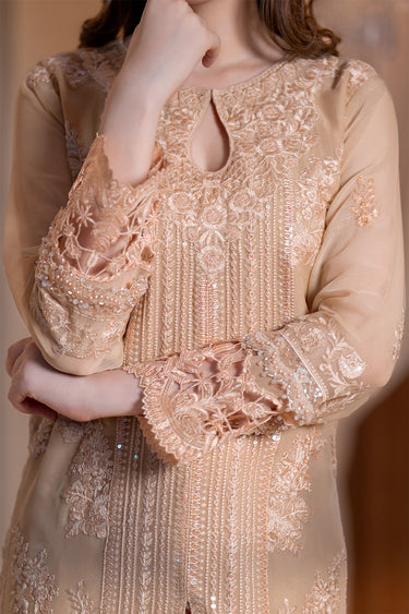 3-Piece Embroidered Chiffon Suit