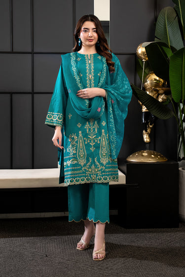 3 Piece - Embroidered Lawn Suit