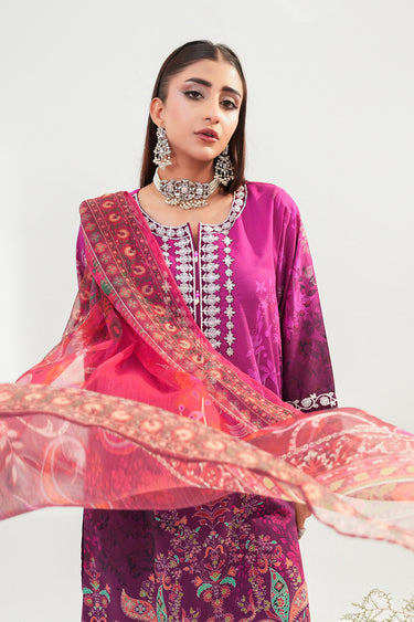 3 Piece - Embroidered Lawn Suit