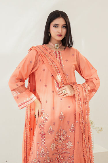 3 Piece - Embroidered Lawn Suit