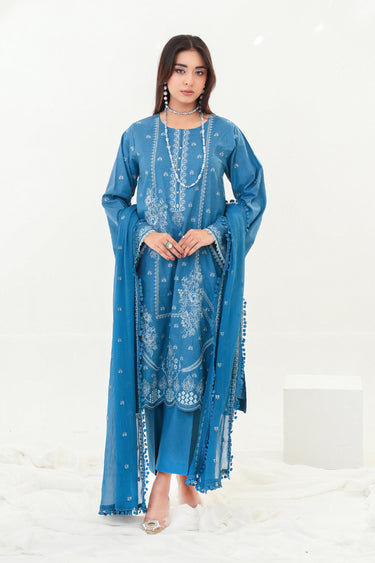 3 Piece - Embroidered Lawn Suit