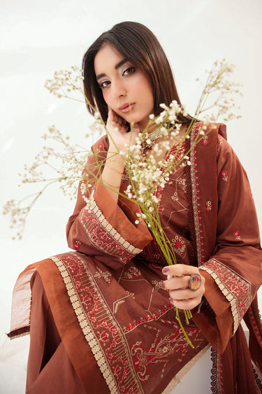 3 Piece - Embroidered Lawn Suit
