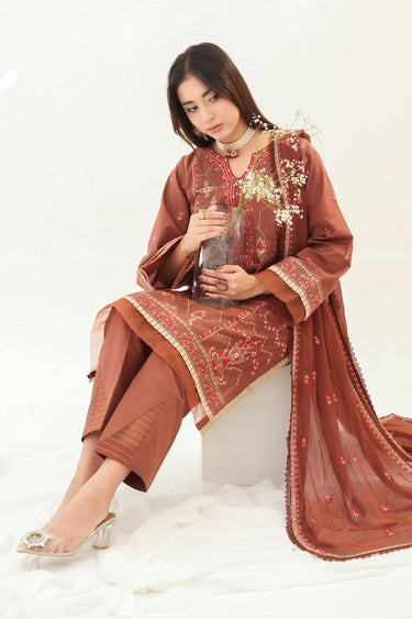 3 Piece - Embroidered Lawn Suit