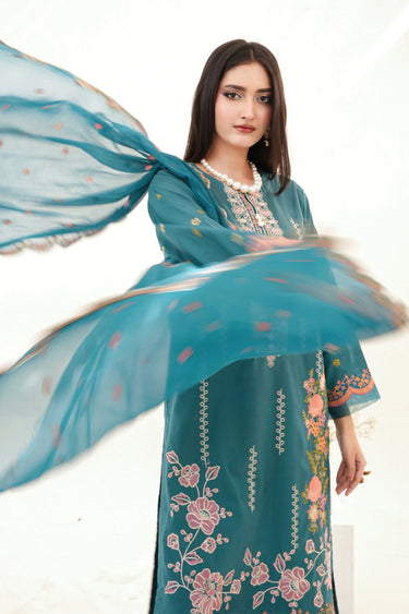 3 Piece - Embroidered Lawn Suit