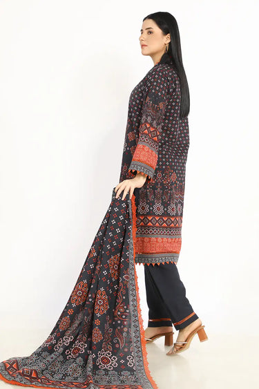 3 Piece - Printed Lawn Suit