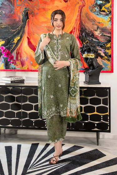 3 Piece - Embroidered Lawn Suit