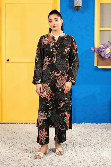 2 Piece - Printed Linen Suit