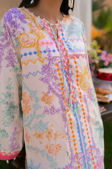 2 Piece - Printed Arabic Lawn Suit