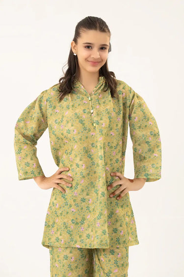 2 Piece - Printed Texture Suit