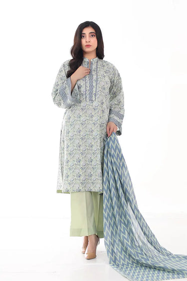 3 Piece - Printed Lawn Suit