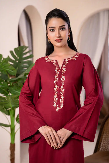 2-PIECE - EMBROIDERED CAMBRIC SUIT
