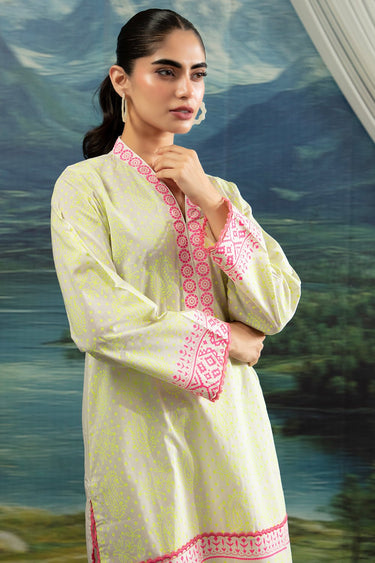 2 Pc Block Printed Stitched Suit - Prime Point Store
