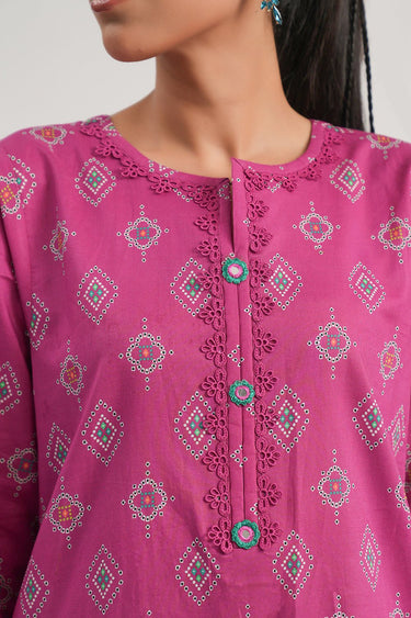 2 Pc Cambric Co - ords Stitched Suit - Prime Point Store