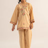 2 Pc Cambric Dyed Embroidered Suit For Girl - Prime Point Store