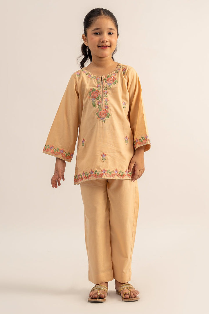 2 Pc Cambric Dyed Embroidered Suit For Girl - Prime Point Store