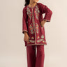 2 Pc Cambric Dyed Embroidered Suit For Girl - Prime Point Store