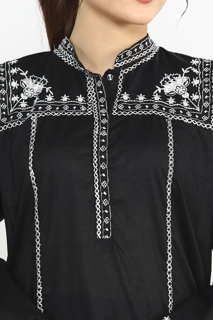 2 Pc Cambric Embroidered Stitched Suit - Prime Point Store