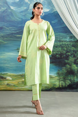 2 Pc Cambric Embroidered Stitched Suit - Prime Point Store