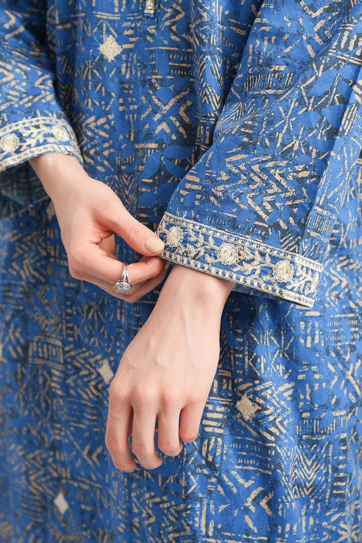 2 Pc Cambric Printed Embroidered Stitched Suit - Prime Point Store