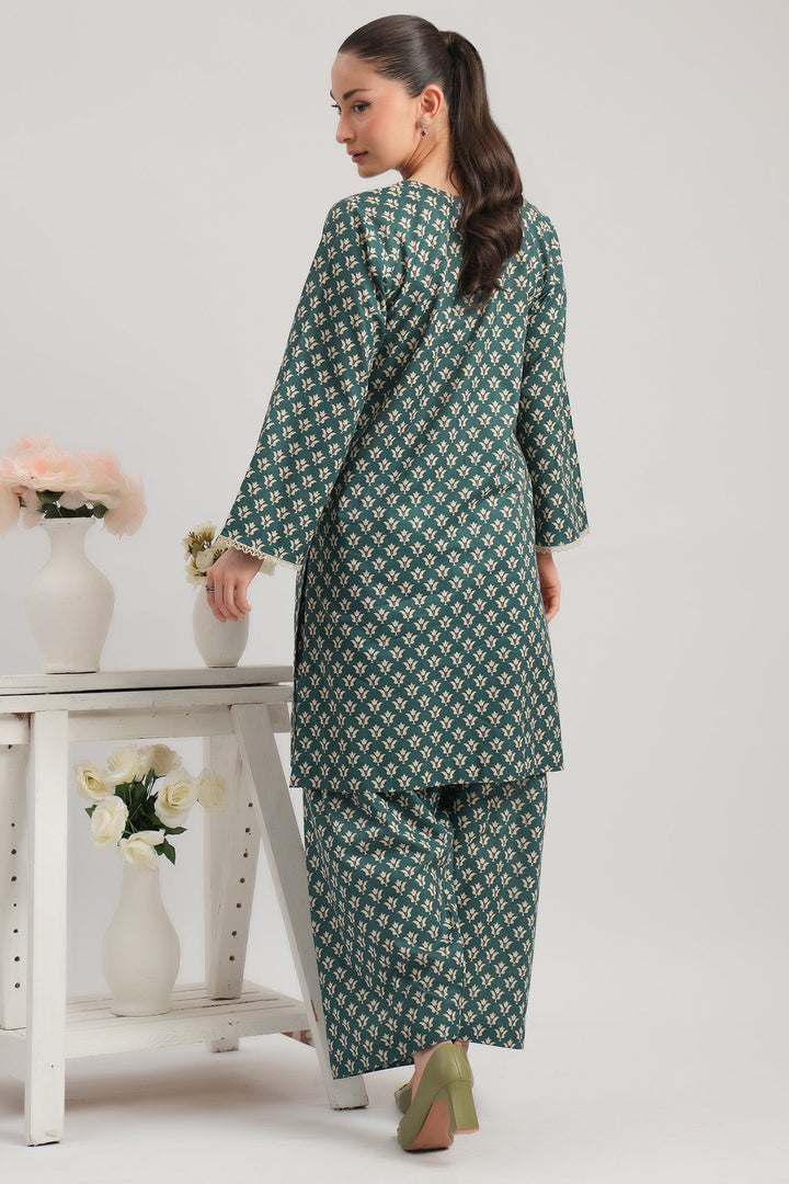 2 Pc Cambric Printed Stitched Suit - Prime Point Store