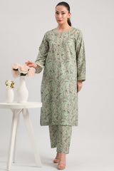 2 Pc Cambric Printed Stitched Suit - Prime Point Store